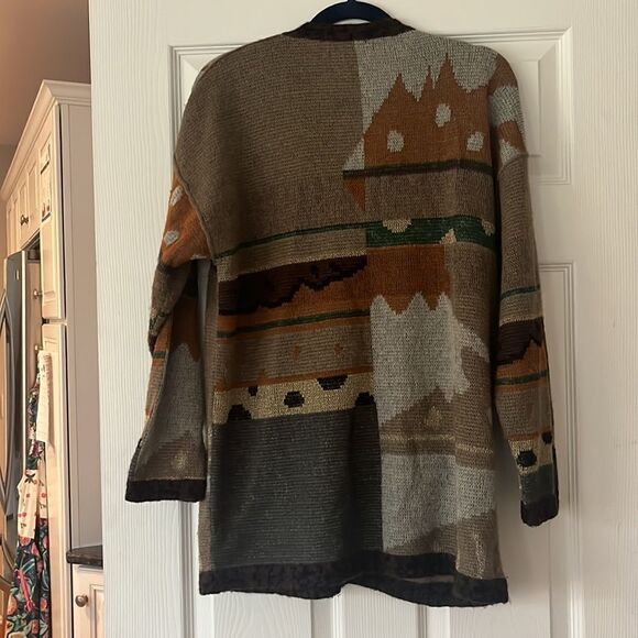 La Squadra Vintage Wool Fall Cardigan Size Large - Picture 7 of 7